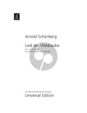 Schoenberg Lied der Waldtaube Mittelstimme-Klavier (aus Gurre-Lieder)