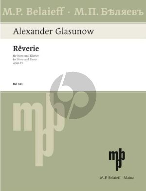 Glazunov Reverie Op.24 Horn and Piano (arr. Bernard Robinson)