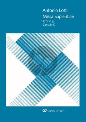 Lotti Missa Sapientiae Partitur Solo-Chor und Orchester Partitur (Kyrie in g und Gloria in G) (Wolfgang Horn)