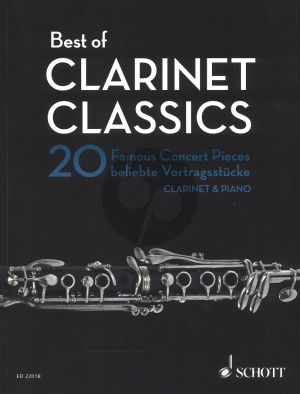 Best of Clarinet Classics Clarinet-Piano (20 Famous Concert Pieces edited by Rudolf Mauz)