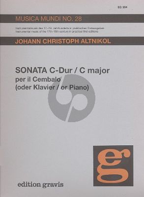 Altnikol Sonate C-dur Cembalo (Hollmann-Ratte)