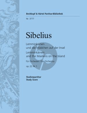 Sibelius Lemminkainen and the Maidens of the Island Op. 22 No. 1 Study Score