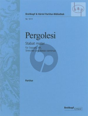 Stabat Mater (Sopr.-Alto soli-Female Choir-String Orch.) Orchestral Score