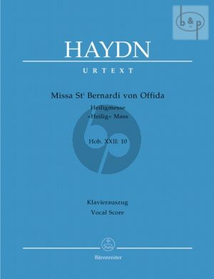 Missa sancti Bernardi von Offida (Heilig-Messe) (Hob.XXII:10) (Soli-Choir-Orch.)