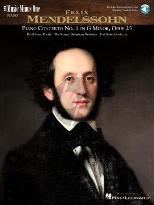 Mendelssohn Piano Concerto No.1 G-Minor Op.25 (Book with Audio online) (MMO)