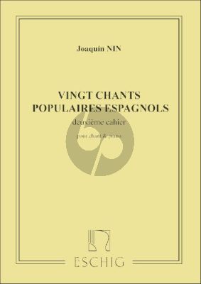 20 Chants Populaires Esp. vol.2 chant-piano