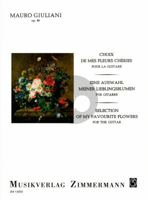 Giuliani Choix de mes Fleurs Cheries op.46 Gitarre (Edited by Jose Azpiazu)