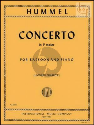 Concerto F-major (Bassoon-Orch.) (piano red.)