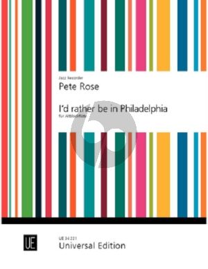 Rose  I'd rather be in Philadelphia for Treble Recorder Solo