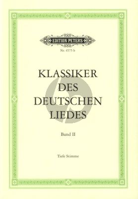 Klassiker des Deutschen Liedes Vol. 2 Tiefe Stimme