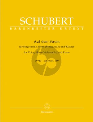 Schubert Auf dem Strom Op. Posth.119 D. 943 Hohe Stimme-Horn [E]-[Vc.]-Klavier (Walter Durr)