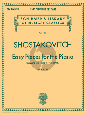 Shostakovich Easy Pieces for Piano (including 2 Pieces for Piano duett)