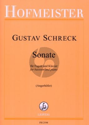 Schreck Sonate Es-dur Opus 9 Fagott und Klavier (Günter Angerhofer)
