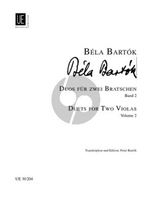 Bartok Duos Vol.2 2 Violas (edited by P. Bartok/Neubauer)