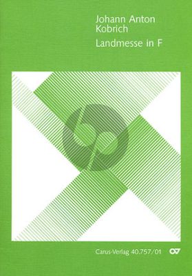 Kobrich Landmesse F-dur Bass Stimme-Orgel (mit Violine oder Viola ad lib.) (Partitur (lat.)