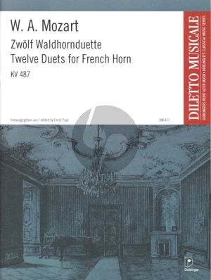 Mozart 12 Waldhornduette KV 487 2 Horns (edited by Ernst Paul)