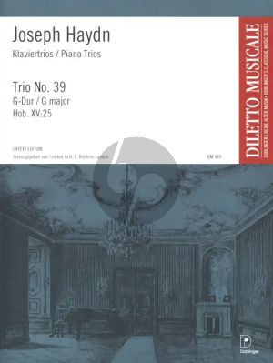 Haydn Trio No.39 G-major Hob.XV:25 'Zigeuner Trio' for Violin, Violoncello and Piano (edited by H.C. Robbins Landon)