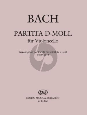 Bach Partita D-minor after Partita BWV 1013 for Violoncello Solo (Arrangement and bowing by Pertorini Rezso)