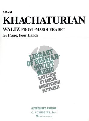 Khachaturian Waltz from Masquerade for Piano 4 Hands