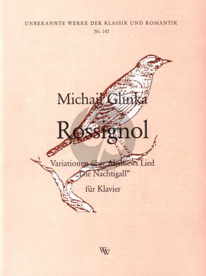 Glinka Rossignol - Variationen Ueber Aljabiews Lied Die Nachtigall Klavier