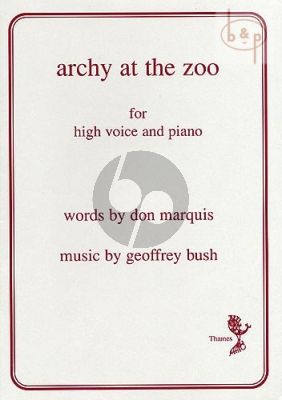 Archy at the Zoo for High Voice and Piano