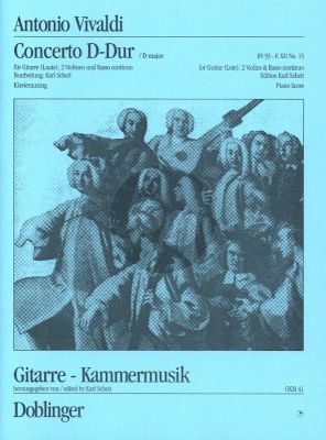 Vivaldi Konzert D-dur RV 93 Gitarre oder Laute-2 Violinen und Bc (Klavierauszug) (Karl Scheit)