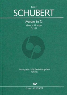 Schubert Messe G-dur D.167 STB soli-Chor und OrchesterTaschenpart. (Studienpartitur) (Bernhard Paul)