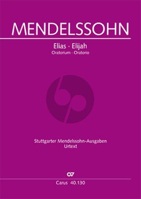 Mendelssohn Elias Op.70 MWV A 25 Soli-Choir-Orch. Full Score (germ./engl.) (edited by R. Larry Todd)