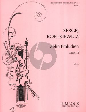 Bortkiewicz 10 Praludien Op.33 Piano