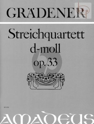 Quartett No.1 d-moll Op.33