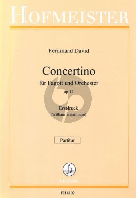 David Concertino Op.12 Fagott-Orchester Partitur