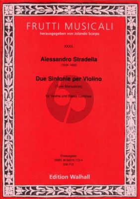 Due Sinfonie per Violino Violin-Bc