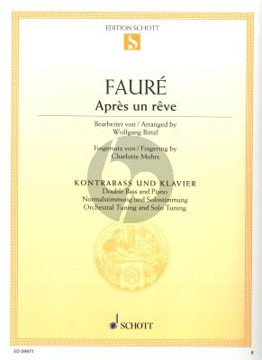 Après un Rève Op.7 No.1 Double Bass-Piano