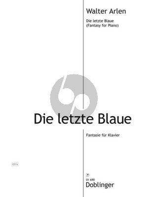 Arlen Die Letzte Blaue Fantasie fur Klavier