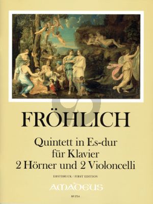 Frohlich Quintett in Es-dur Klavier, 2 Hörner und 2 Violoncellos