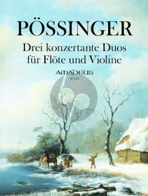 Possinger 3 konzertante Duos Flöte-Violine (Stimmen)