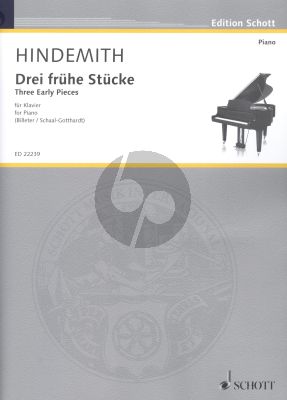 Hindemith  3 frühe Stücke Klavier