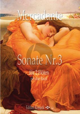 Mercadante Sonata No.3 2 Flutes (Score/Parts)