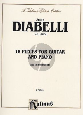 Diabelli 18 Pieces for Guitar-Piano