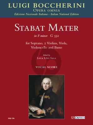 Boccherini Stabat Mater in F-minor (G 532) for Soprano-Strings-Bc Vocal Score