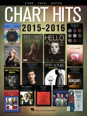 Chart Hits of 2015-2016 Piano-Vocal-Guitar