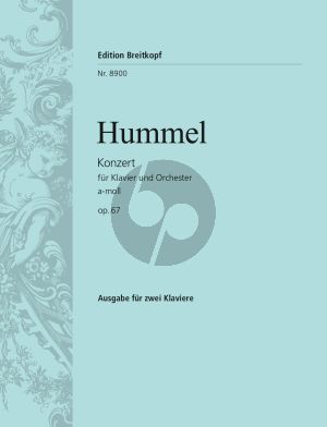 Hummel Concerto a-minor Op.85 Piano-Orch. (piano red.)