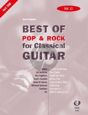 Best Of Pop & Rock for Classical Guitar Vol.12