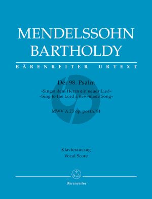 Mendelssohn Psalm 98 Singet dem Herren ein neues Lied