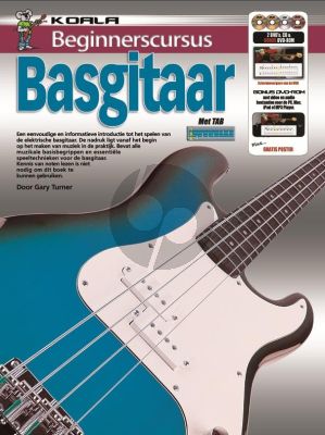 Beginnerscursus Basgitaar Boekk-Cd-DVD