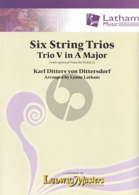 Dittersdorf  6 String Trios No.5 A-major 2 Vi.[Vi./Va.]-Vc. (Score/Parts)