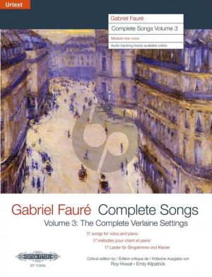 Faure Complete Songs Vol.3 (complete Verlaine settings) Medium/Low