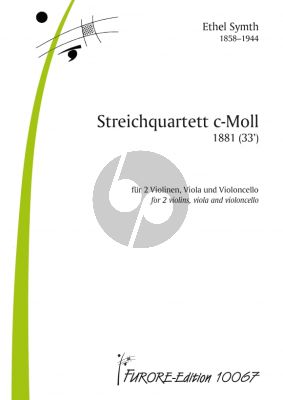 Smyth Quartet c-minor (1881) 2 Vi.-Va.-Vc. (Score/Parts)