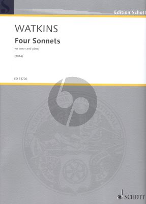 Watkins 4 Sonnets Tenor Voice-Piano