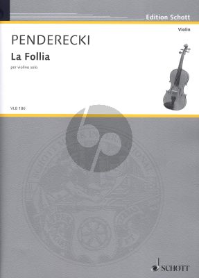 Penderecki La Folia Violin solo